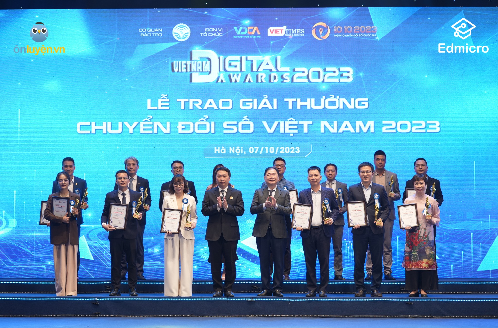 Chương Trình Giáo Dục Trực Tuyến Onluyen.Vn Của Edmicro Giành Giải Thưởng Quốc Gia Về Chuyển Đổi Số – “Vietnam Digital Awards” 2023