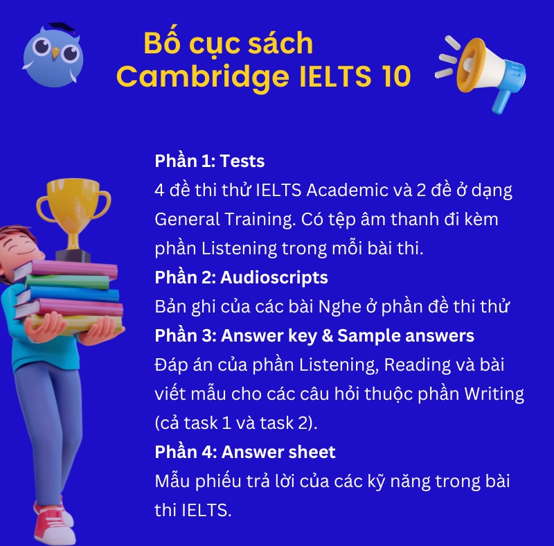 Bố cục sách Cambridge English 10