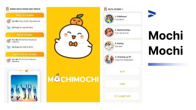 App học IELTS miễn phí - Mochi Mochi