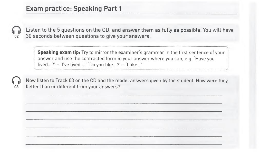 Exam Practice trong Collins grammar for IELTS