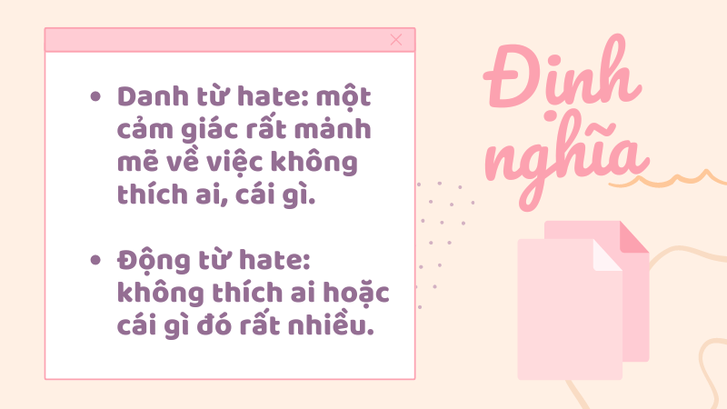 Định nghĩa hate là gì Định nghĩa hate là gì