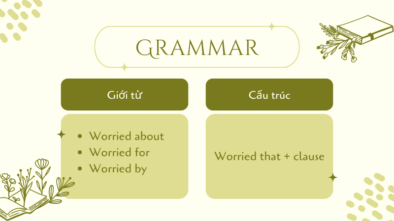 Các giới từ đi cùng Worried