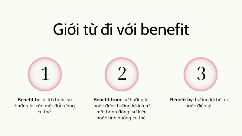 Benefit đi với giới từ gì giới từ