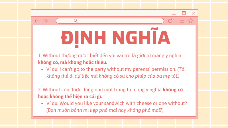 Cấu trúc without định nghĩa