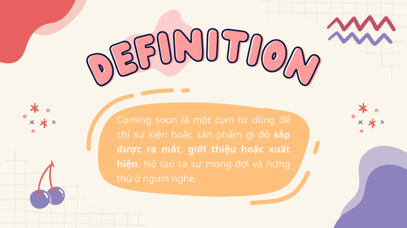 Khái niệm coming soon
