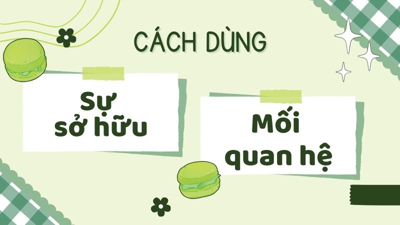Cách dùng sở hữu cách