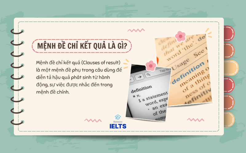 Mệnh đề chỉ kết quả là gì?