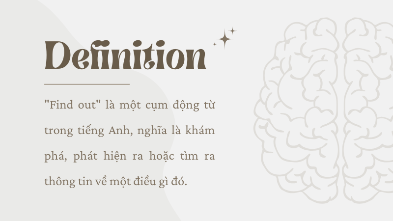 Định nghĩa find out
