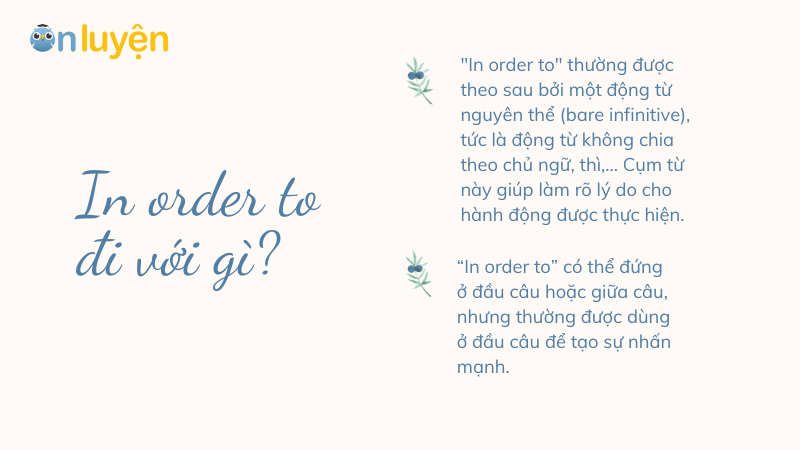 Cấu trúc in order to
