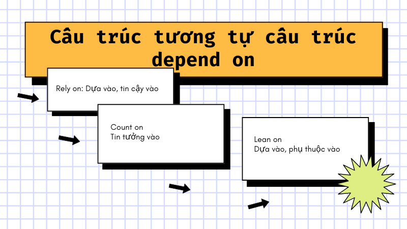 Cấu trúc tương tự cấu trúc depend on