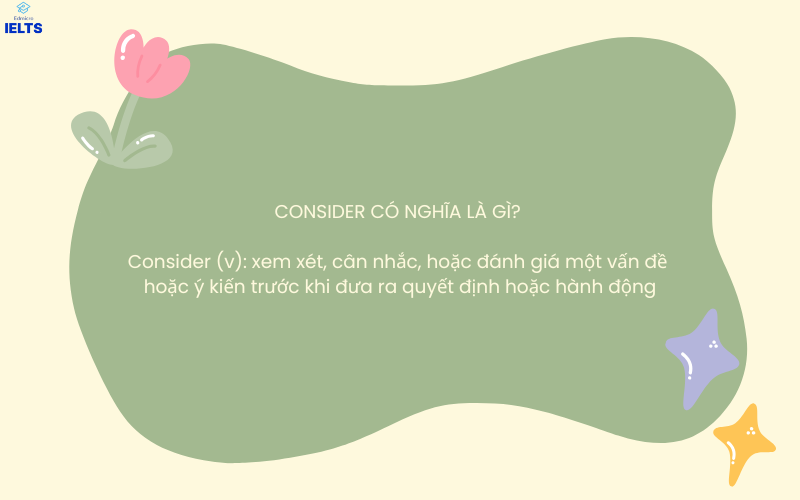 Khái niệm Consider