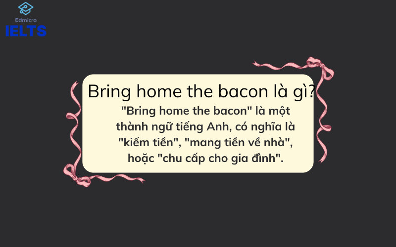 Bring home the bacon là gì?
