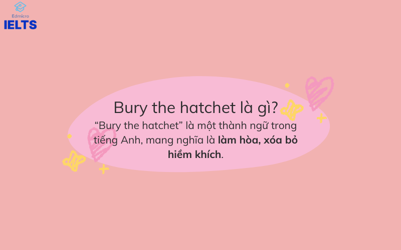 Bury the hatchet là gì? Bury the hatchet là gì?
