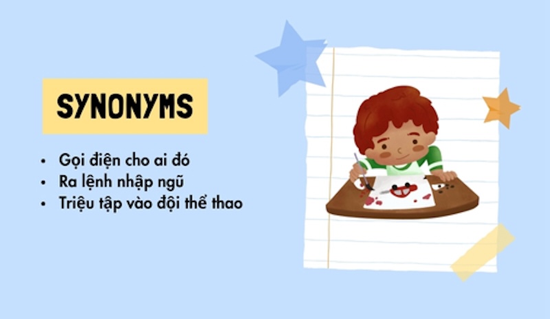 Các từ đồng nghĩa
