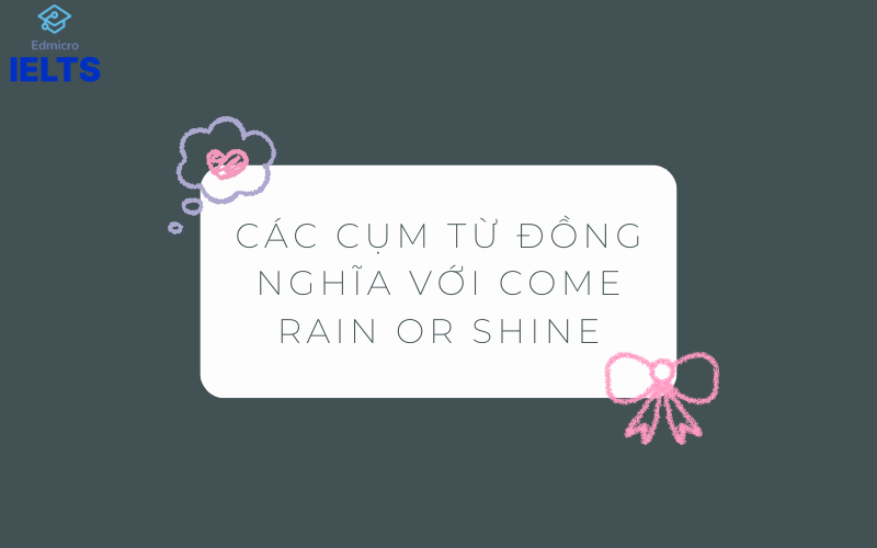Các cụm từ đồng nghĩa