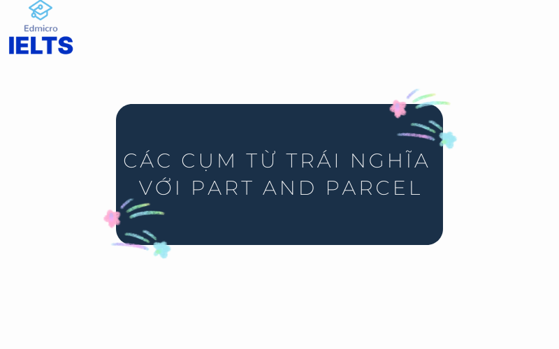 Các cụm từ trái nghĩa với Part and parcel