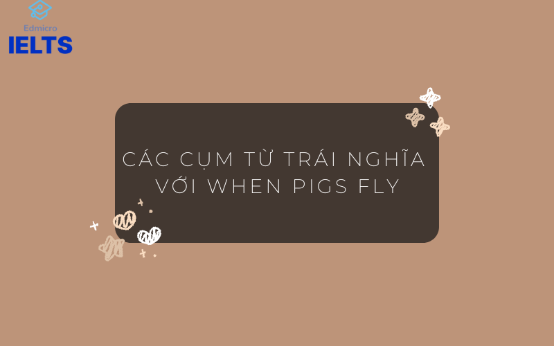 Các cụm từ trái nghĩa với When pigs fly