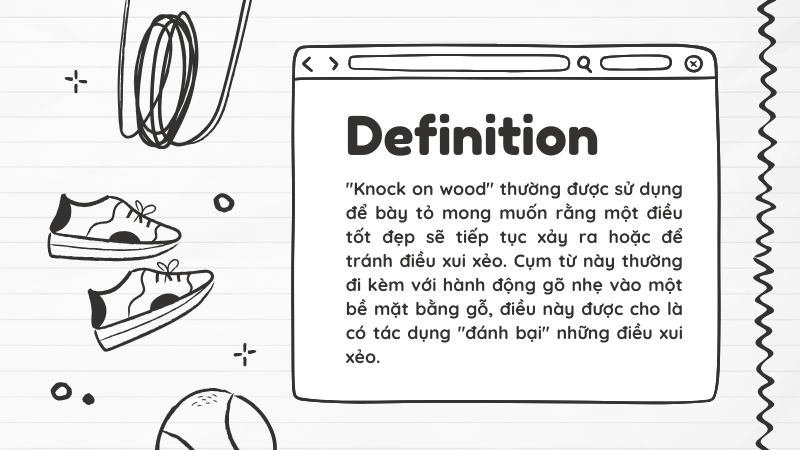 knock on wood định nghĩa